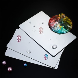 Marsui 8 Pieces Shatter Proof Plastic Mirror Craft 4 x 6 Inch Small Mirror Tiles Bulk with Soft Round Corners Double Sided Protective Film Reflector Sheets Art Craft Supply for Bathroom Home Decor