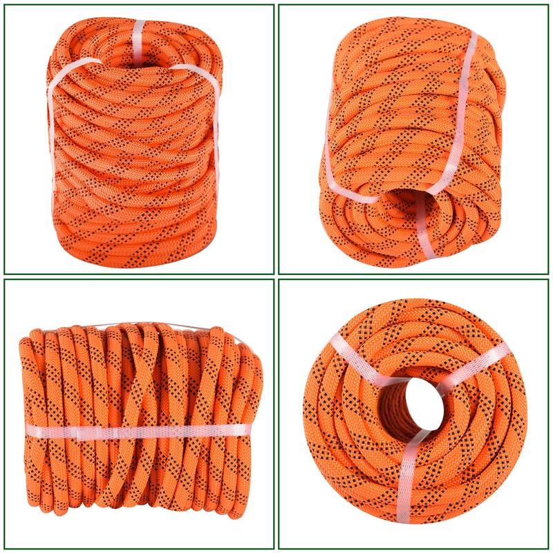 HOSTIC Double Braid Polyester Rope Pulling Rope Tree Cutting Ropes