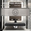 Linear Shower Drain,Large Drainage Capacity Stainless Steel Linear Drain,Effective Unpleasant