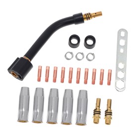 WOONEKY Upgrade Your Welding 24pcs Mig Welder Kit 0.8mm Tip Nozzle Compatible 15ak Torch