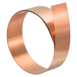 TA-VIGOR 1Pcs Copper Sheet Roll, 2000mm x 20mm x 0.2mm Pure Copper Strip Metal Foil Sheet Plate for Crafts Electrical DIY Projects