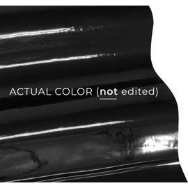 VViViD Chrome Black Gloss DECO65 Permanent Adhesive Craft Vinyl Roll for Cricut, Silhouette & Cameo (50ft x 1ft Bulk Roll)