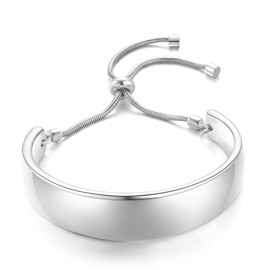 LILIE&WHITE Adjustable Women's Bracelet in Gold - Elegant Design with Sliding Mechanism, Stylish Bracelet for Everyday and Special Occasions, Copper, 14k Gold, No Gemstone