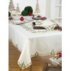 SARO LIFESTYLE QX227.I16108B Pandoro Collection Polyester Holiday Runner With Christmas