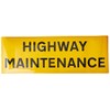 Caledonia Signs 56524 Highway Maintenance Reflective Magnetic Sign, 800 mm
