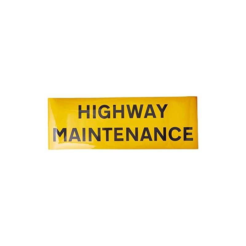 Caledonia Signs 56524 Highway Maintenance Reflective Magnetic Sign, 800 mm