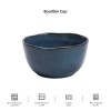 Organic Blue Irregular Stoneware Ceramic Cereal Bowls Dip Bowls Ice