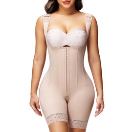 SHAPSHE Fajas Colombianas Body Shaper Tummy Control shapewear Girdle Postpartum Compression for women Tan