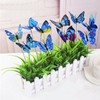 Allazone 60 Butterfly Decoration Stakes, 7cm Butterfly Stakes 3D Garden