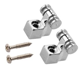 6 Pieces Vintage Guitar Roller String Trees Retainer Guides Guitar Parts for Electric Guitar, Chrome