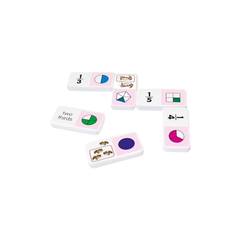 Junior Learning Fraction Dominoes Educational Action Games