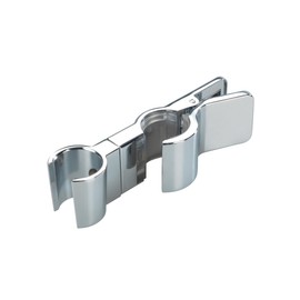 WENKO Shower Glider Metal Shower Head Holder Universal Fits 19-25mm Rods Clamp Chrome