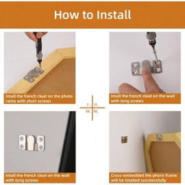 16Pcs Stainless Steel Interlock Hanging Buckle,Flush Concealed Mount Brackets Stainless Steel Z Clip Bracket Interlock Hanging Buckle Mountain Buckle for Picture Display Art Gallery