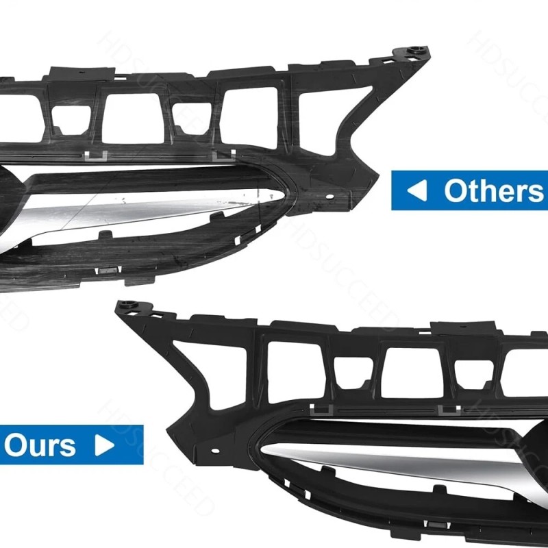 Unbranded Fit For 2014-2017 HYUNDAI ACCENT Front Bumper Upper Lower