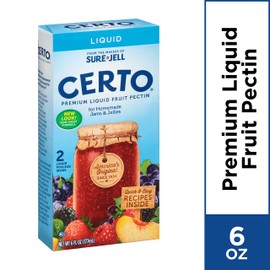 Certo Premium Liquid Fruit Pectin, 6 Fl Oz (Pack of 4)