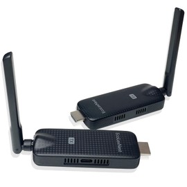 Wireless HDMI Transmitter and Receiver 328FT: Portable Plug and Play 5G 1080P@60Hz HDMI Extender Kit for Streaming Video and Audio to Monitor for Laptop PC TV Box Projector Ofiice Home Game