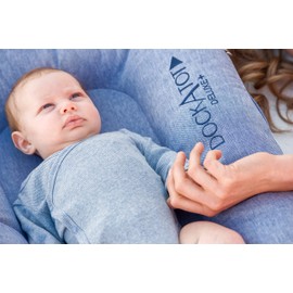 DOCK A TOT Deluxe+ Cover - Indigo Chambray