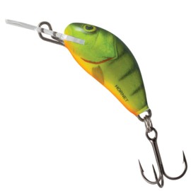 Salmo Hornet Wobbler Mini Wobbler, Salmo Colours: Hot Perch, Length / Weight / Running Behavior / Diving Depth: 3.5 cm / 2.6 g / Sinking / 1.5 m - 2.0 m