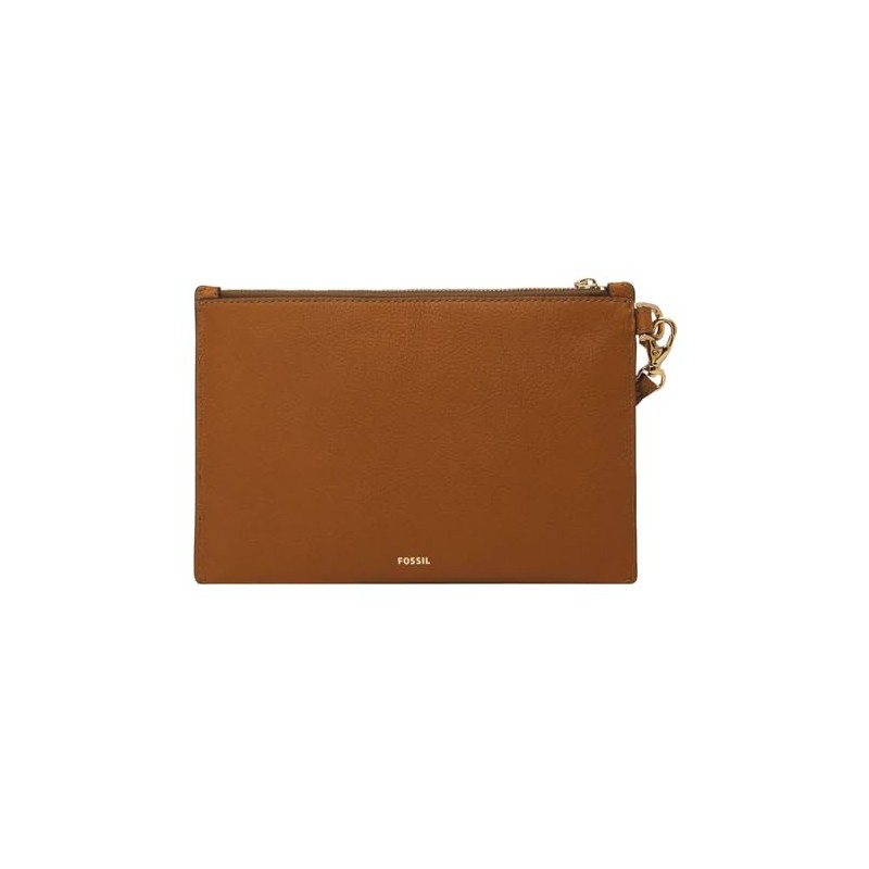 Fossil Women's Gift Wristlet, Saddle.