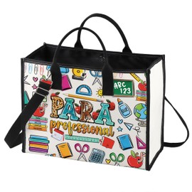 LEVLO Paraprofessional Cosmetic Makeup Bag para Teacher Gift Paraprofessional Appreciation Zipper Pouch Bag Paraeducator Teacher Merch, para LT