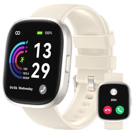 anyloop Smartwatch Women Men with Phone Function, 1.83 Inch HD Touchscreen Fitness Watch, IP68 Waterproof Fitness Tracker with Heart Rate Sleep Monitor Pedometer Watch, Sports Watch for iOS Android