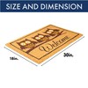 NoTrax, Owl, Vinyl-Backed Natural Coir Doormat, Entry Mat for Indoor
