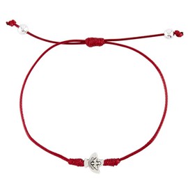 Needzo Confirmation Dove Cord Bracelet, Catholic Gifts for Daughters and Sons, 7.5 Inches Adjustable Slip Knot