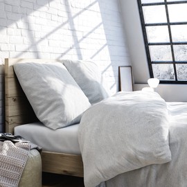 Wolkenfeld Flannel Bed Linen 135 x 200 cm 2-Piece - Warm and Fluffy Winter Bed Linen Made in Germany Made of 100% Cotton - Flannelette Bed Linen Set: 1x Bed Linen 135 x 200 cm + 1 x Pillowcase 80 x 80