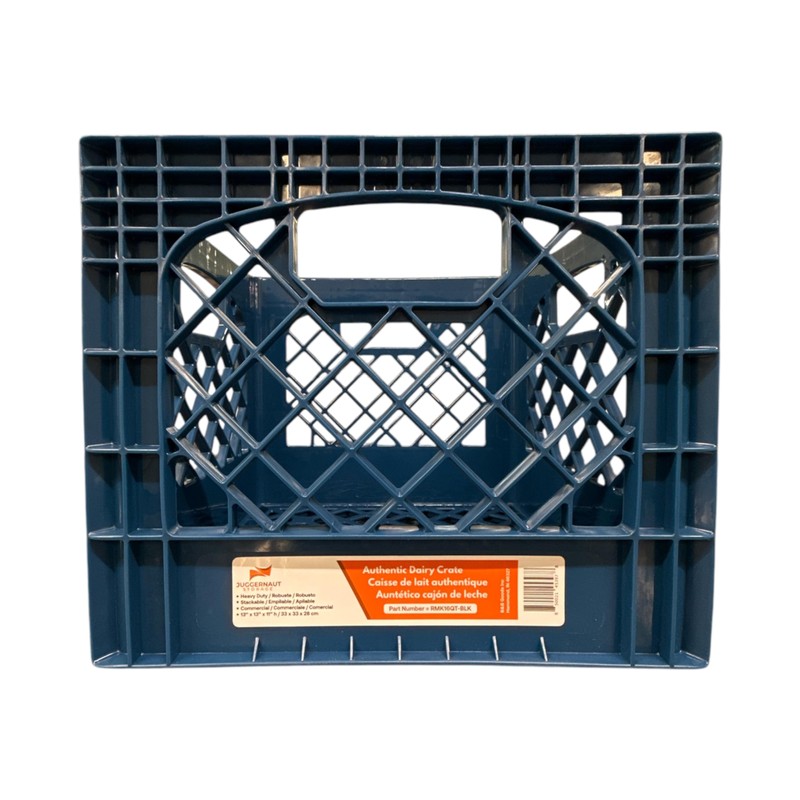 Juggernaut Storage Juggernaut Storage 16QT Heavy-Duty Plastic Square Milk Crate