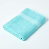 HOMESCAPES Aqua Blue Turkish Cotton Bath Towel Super Soft Thick