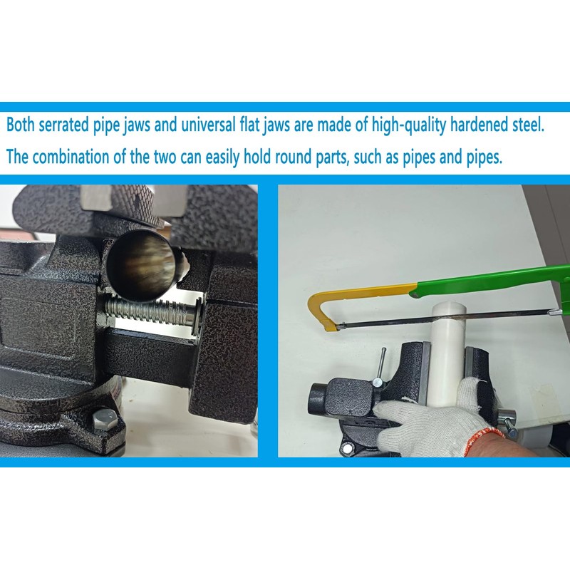 MYTEC 2-In-1 Work Bench Vise, Upgraded Multi-Purpose Table Vice, Universal