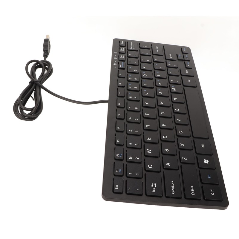 USB Wired Keyboard 78 Keys Ultra Thin Mini Portable Anti