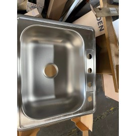 Elkay SilverCast 25x21x6-1/2" Stainless Steel Single Bowl Drop-in w/4 Fau