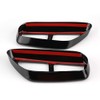 Tailpipe Cover, 2-Piece Car Stainless Steel Black Exhaust Tailpipe End