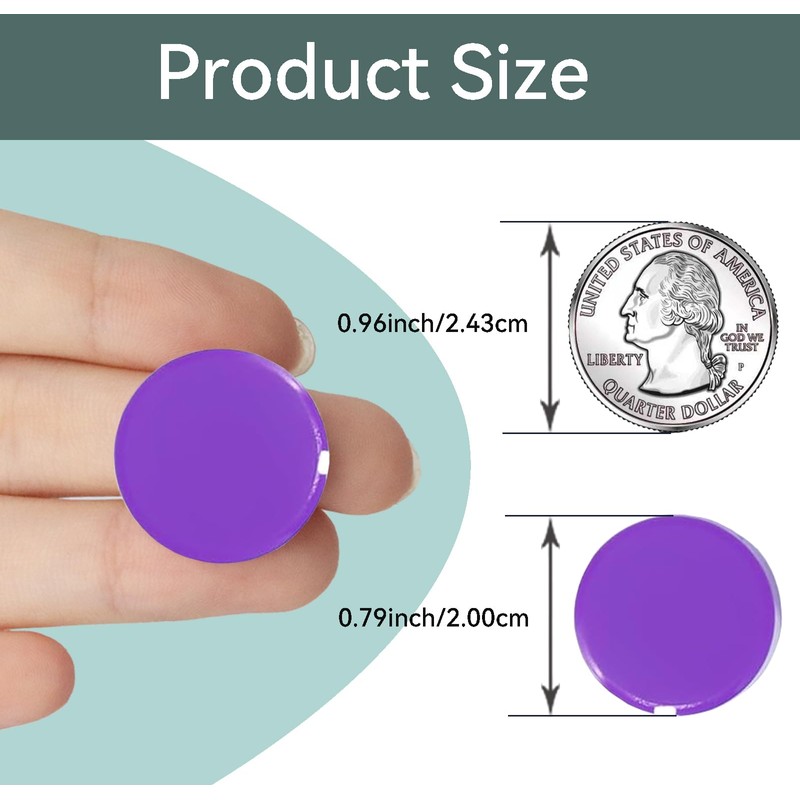 DUJEQM Round Fridge Magnets, Small Refrigerator Magnet, Whiteboard Magnets for