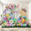 DNBOD Pastel Easter Bunny Balloon Arch Kit,149Pcs Pastel Rainbow Balloon