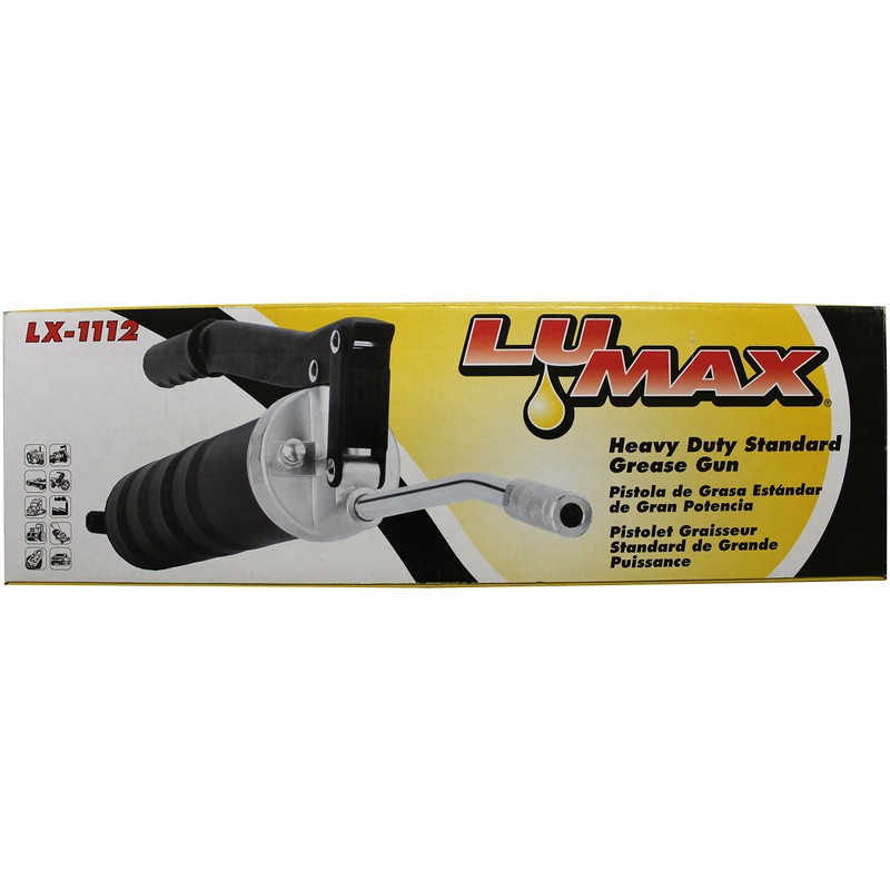 LUMAX LX-1112 Black Heavy Duty Standard Lever Grease Gun. Basic