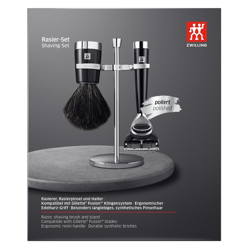 ZWILLING Razor Set with Razor (3 Piece with Shaving Brush