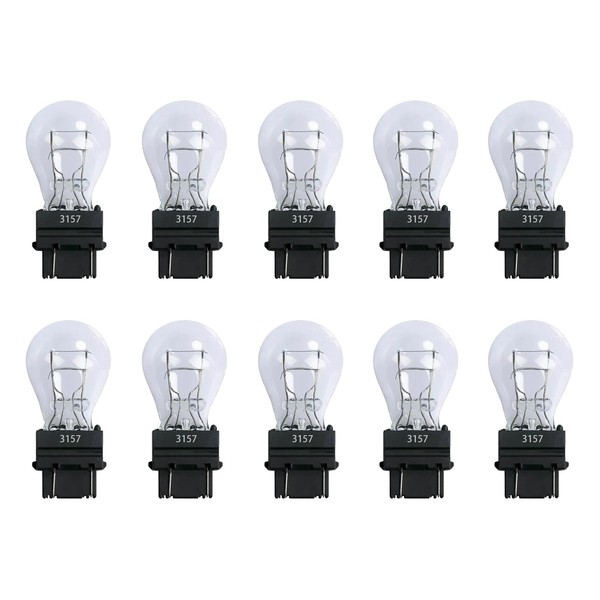 KUQUTIDY 10 PCS 3157 Brake Light/Turn Signal/Tail Light Bulb, 12V
