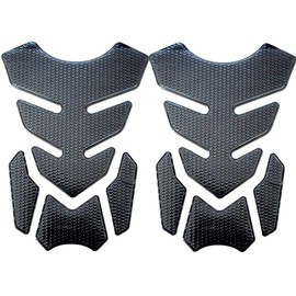 QIUMING Pack of 2 Tank Pad Normal Tank Protector Compatible Carbon Fibre Tank Pad Motorcycle Sticker Pad for Motorcycle Tank Suitable for Most Motorcycles Protects the Motorcycle from Scratches