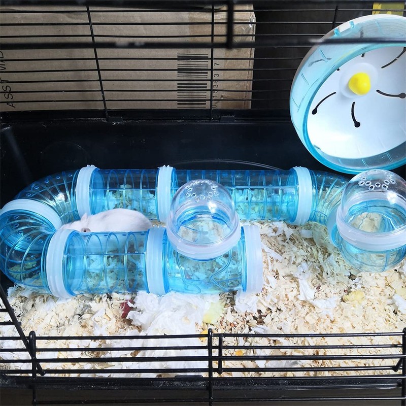 8PCS Hamster Tunnel Tube DIY Assorted Toy Transparent Adventure Pipe
