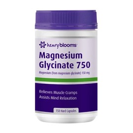 Henry Blooms Magnesium Glycinate 750mg Cap X 150