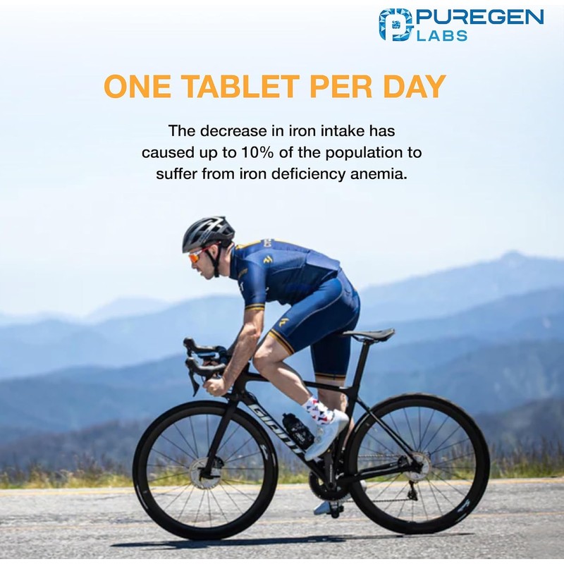 Puregen Labs Ferrous Sulfate 325 mg (65 mg Elemental Iron)