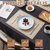 Placemats Set of 6, 30x45cm PVC Table Mats, Heat Resistant