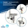 tecuro - Eckfix Accessory Valve with Pipe Aerator, Washing Machine
