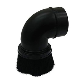 HASMX 2.5" Dusting Brush Vacuum Brush Tool Attachment Replacement Dusting Brush for Workshop Wet Dry Vacuums, Fits 2-1/2-Inch Wet/Dry Vacuum Hose, Black (1-Pack)
