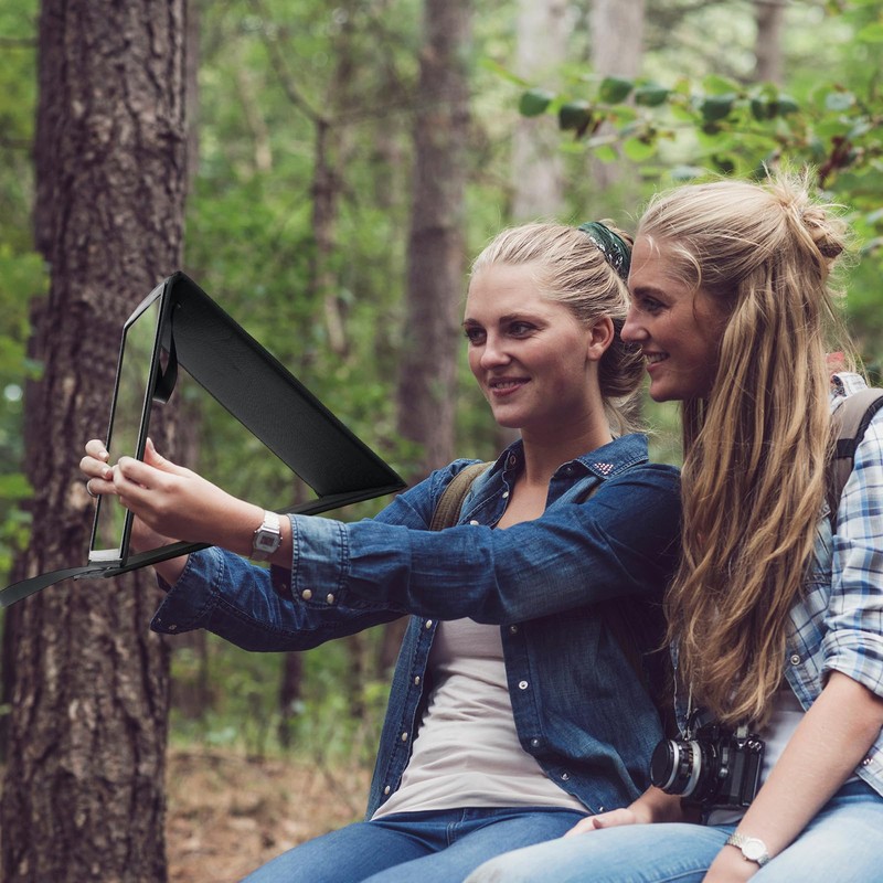 Yalikop Foldable Full Length Travel Mirror, Portable Shatterproof Hanging Mirror,