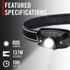 Coast FLX40R 800 Lumen Built-in Rechargeable Battery LED Headlamp with