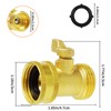 Solid Brass Garden Hose 3/4 Heavy Duty Hose Shut Off
