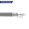Solimeta Push-To-Connect Stainless Steel Hose Kit for Under Sink Water